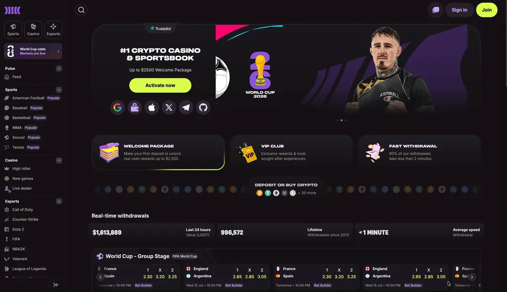 Cloudbet casino website
