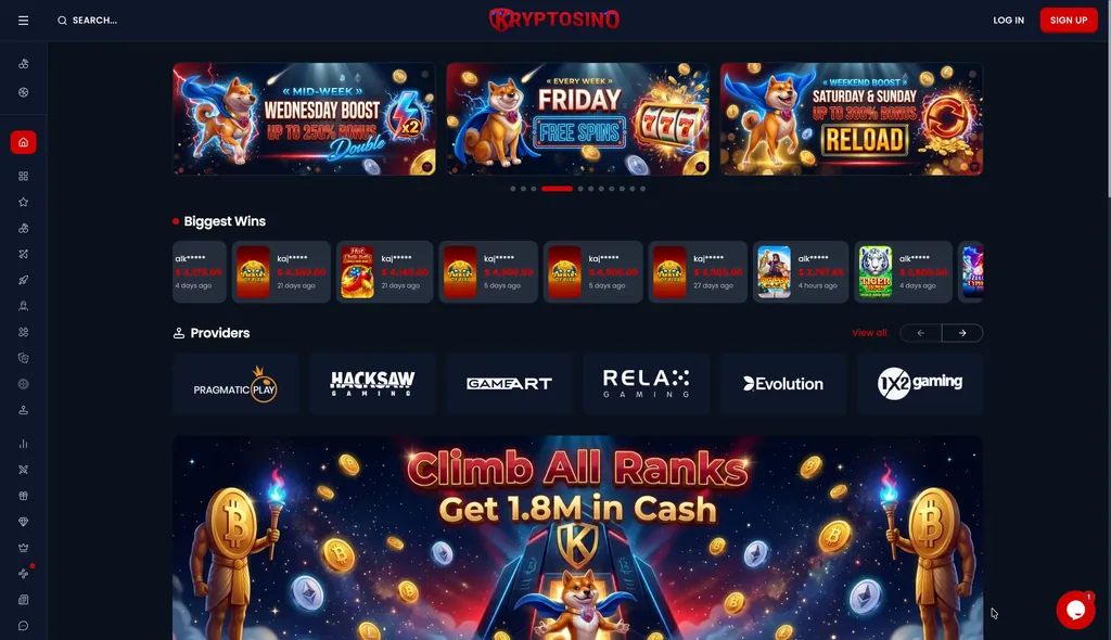 Kryptosino casino website