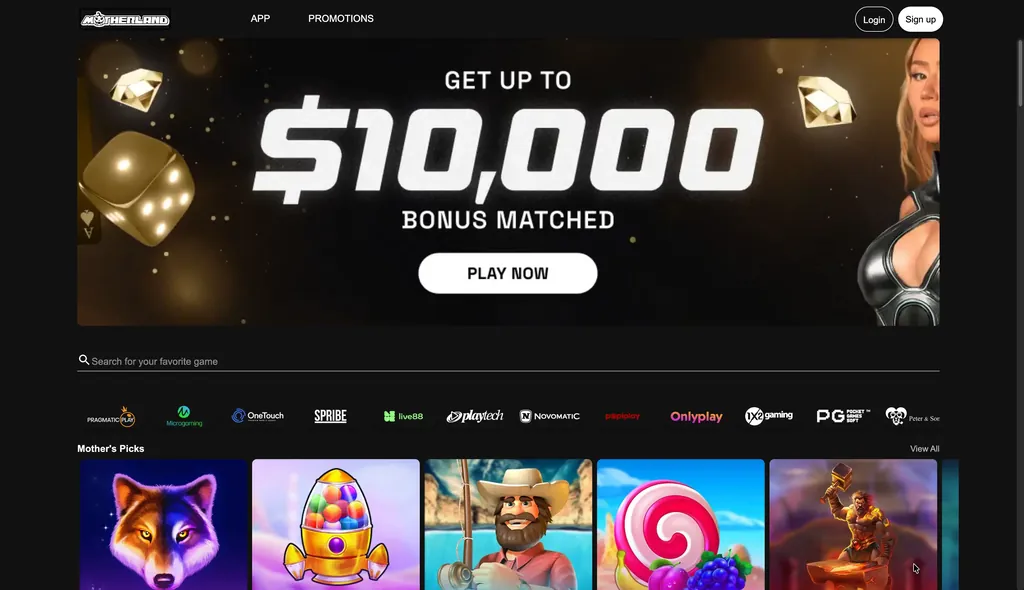 Motherland casino website